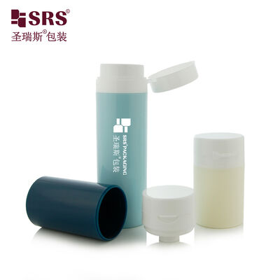 comprare PA607 Bottella di pompa senza aria in plastica a colori personalizzati con tappo flessibile per gel cosmetico online manufacture