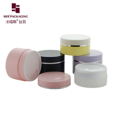 comprare Colore personalizzato barattolo di crema di plastica vuoto a parete singola SRSQ per crema viso cosmetica online manufacture