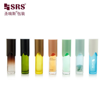 Acquistare Bottiglia in vetro colorato satinato verniciato BLPY da 10 ml con sfera in acciaio a rullo per olio essenziale online manufacture