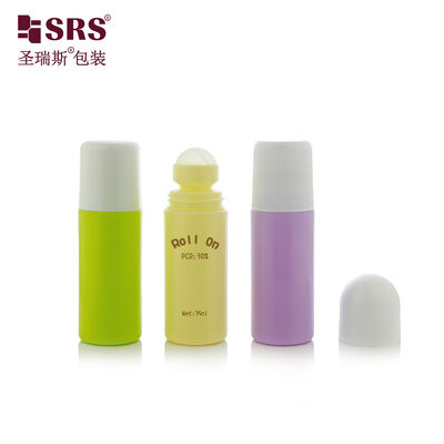 Acquistare 75ml PP PCR Roll On Bottle di plastica riciclata per olio di massaggio del corpo online manufacture