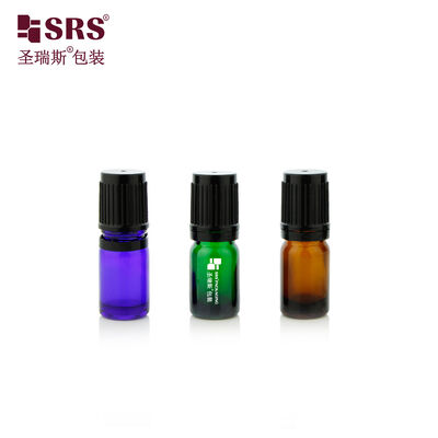 Acquistare Flacone Roll-On in Vetro Ambrato SRS da 5 ml con Sfera in Pietra Naturale e Acciaio per Olio Essenziale online manufacture