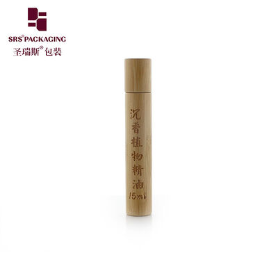 Acquistare 15 ml Copertura in bambù naturale Bottiglia in vetro interno flaconcino vuoto Imballaggio cosmetico per olio essenziale profumo olio da massaggio online manufacture