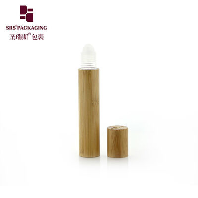 Acquistare 15 ml Bottiglia vuota a rulli di bambù Contenitore interno in plastica Grande capacità olio essenziale Rollo sulla bottiglia Logo laser accettabile online manufacture
