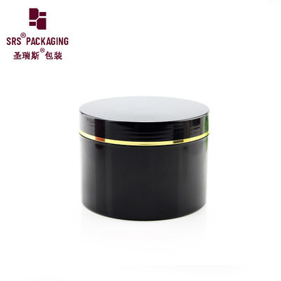 comprare SRSC 400 g contenitore in plastica a muro singolo in PP barattolo nero con coperchio a crema cosmetica online manufacture