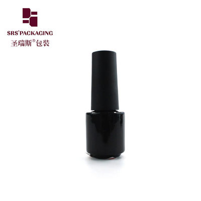 comprare contenitore vuoto di mini vernice di lusso da 3 ml in vetro nero e lucido per unghie online manufacture