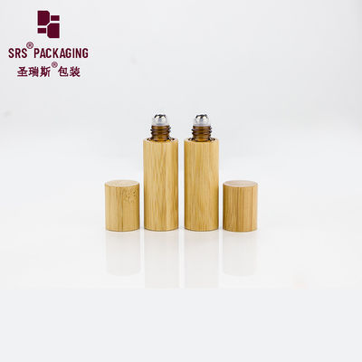 comprare 5 ml mini olio essenziale naturale organico bottiglia di vetro vuota tappo di bambù online manufacture