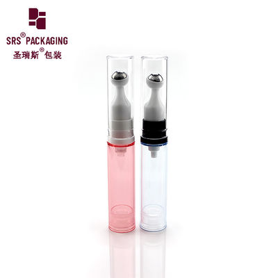 comprare 5 ml 10 ml 12 ml 15 ml rotolo di plastica su sfera di acciaio bottiglia cosmetica senza aria ricaricabile online manufacture