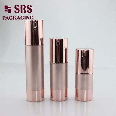 comprare bottiglia di plastica di colore rosa oro senza aria 30 ml online manufacture
