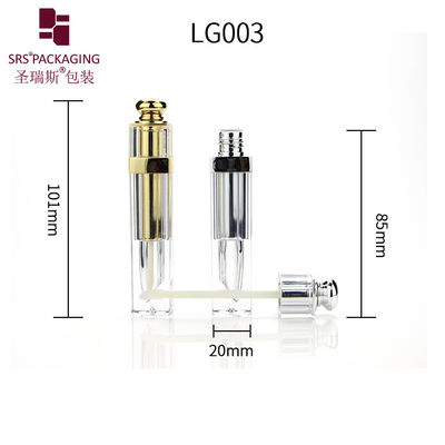 comprare 7 ml di tubo di lucido per labbra metallizzato quadrato vuoto di lusso cosmetico online manufacture