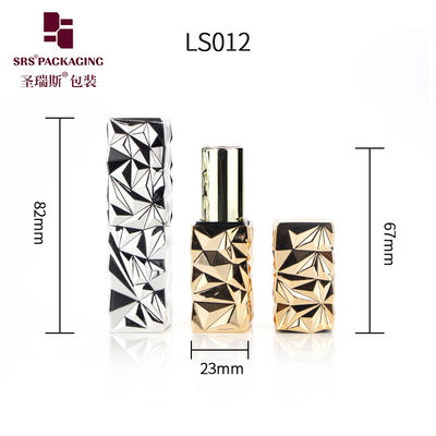 comprare forma quadrata oro lucido lusso rossetto di alta qualità tubo vuoto online manufacture