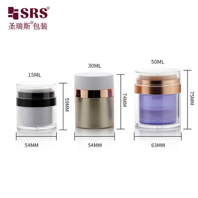 comprare Contenitore di crema cosmetica acrilica sostitutiva senza aria da 15 ml 30 ml 50 ml online manufacture