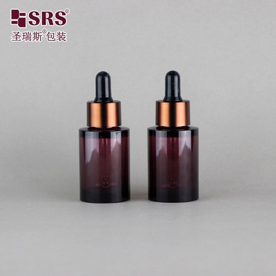 Plastic Dropper Essence Serum Cosmetic Skincare Luxury PET Bottiglia da 30 ml