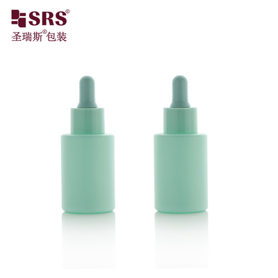 Ingrosso Vernice personalizzata Color vetro Rotondo Essenza Faciale di lusso Bottiglia gocciolante 30ml