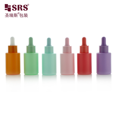 Verde Personalizzazione Sero per la cura della pelle Essenza per gli occhi Bottiglia di vetro con gocciolante 30 ml