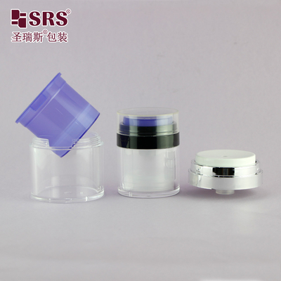 15 ml 30 ml 50 ml Contenitore di plastica intercambiabile Colorato personalizzato Crema per mani Siero Gel Acrilico senza aria