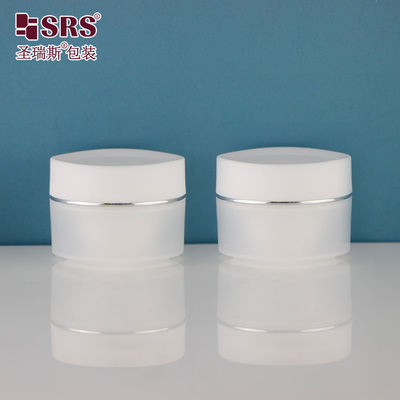 10g Mini Piccole dimensioni Contenitore di crema in plastica PP Gel per il viso Per la cura della pelle Boccone cosmetica