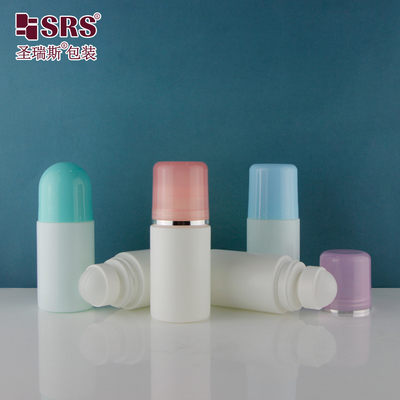 2 oz Rotondo Matto PP PCR Gel Antitranspirante Rollo di Plastica Per Personalizzazione Deodorante Bottiglia Roller