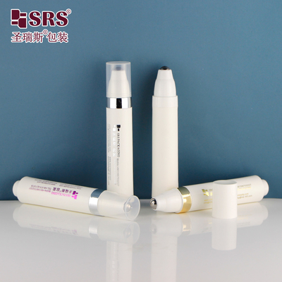 10ml PP PCR Materiale riciclato Plastica Personalizzazione Stile Stampa Massaggio senza aria Siero oculare 1/3 oz Roll On Bottles