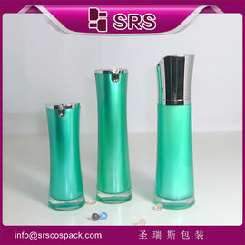 SRS Fornire campione gratuito 30 ml 50 ml Pompa senza aria Bottiglia per imballaggi cosmetici con tappo lucido