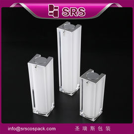 SRS Airless Pump Cosmetic Contiene 15ml 30ml 50ml Luxury Acrylic Personal Care Packaging