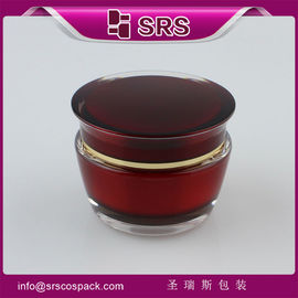 SRS campione libero di plastica 50 ml di imballaggio acrilico riciclato per la cura della pelle con coperchio a vite
