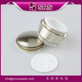SRS campione gratuito vuoto 15ml 30ml 50ml imballaggio di plastica rotonda per cosmetici