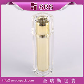 Imballaggio Shengruisi L054-15ml 30ml 50ml 100ml di lusso Quadrato Pompa di lozione in plastica Bottiglia