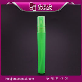 SRS all' ingrosso colore naturale 10 ml di profumo di plastica rotondo contenitore piccolo con pompa spruzzatore