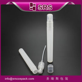 SRS plastica colorata per la cura personale pompa cosmetica di viaggio 12 ml flacone hdpe con spruzzatore di nebbia