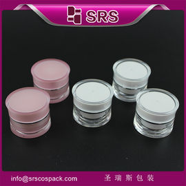 mini vassoio cosmetico in plastica con crema per la pelle da tasca