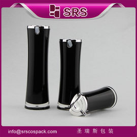 Lozione acrilica rotonda di forma speciale nera da 15 ml 30 ml 50 ml