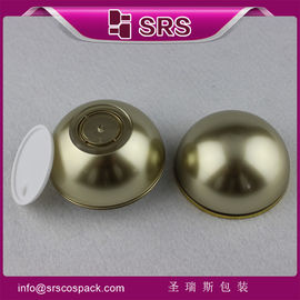 contenitore per la cura della pelle a forma di sfera d'oro,J015-50g barattoli cosmetici lusso