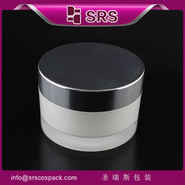 Vaso di crema per la pelle di lusso e di alta qualità,Vaso rotondo acrilico
