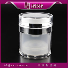 A100 Bottone da 15 ml 30 ml 50 ml pompa bianca senza aria per crema per la cura della pelle