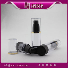 15 ml 30 ml 50 ml bottiglia cosmetica fornitore pompa senza aria nera 30 ml