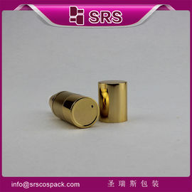 A022 Bottiglia senza aria in oro di alluminio da 15 ml 30 ml 50 ml vuota per siero