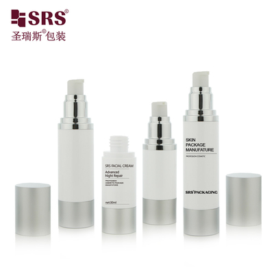 Personalizzazione all'ingrosso 15 ml 50 ml Lozione cosmetica vuota siero pompa senza aria 30 ml