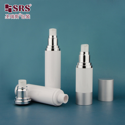 15 ml 30 ml 50 ml Crema cosmetica lussuosa siero ricaricabile rotondo vuoto pompa senza aria bottiglia