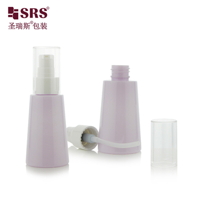 70ml Unica forma di cono Colore personalizzato Bottiglie di lozione in plastica Bottiglia di pompa in PET