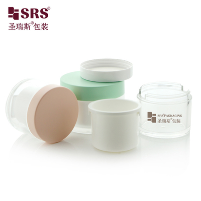 50g 100g 240g Contenitore di plastica trasparente Acrilico Vuoto Sostituibile Crema Vaso Cosmetico di lusso