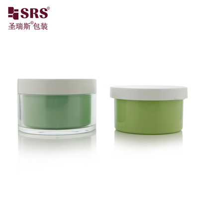 Plastico vuoto per la cura della pelle Gel per il viso Imballaggio 50ml 100ml 120ml Luxury Double Wall Cream Jar Cosmetico
