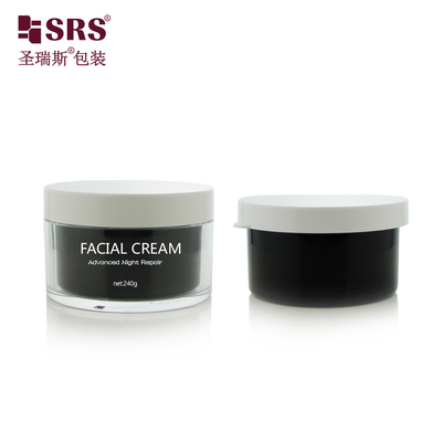 Crema per il viso di plastica vuota Corpo burro di ceramica colorato Cosmetici sostitutivi Vaso di lusso 50g