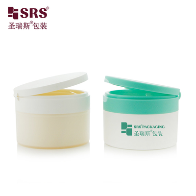 Contenitore in PP a colori per iniezioni con cucchiaio di plastica a tappo flessibile 100g barattolo di crema cosmetica