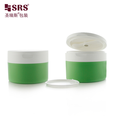 120g 4 oz di plastica PP PCR Materiale riciclato Crema per la cura della pelle Bottoni vuoti per la scrub del corpo Bottone