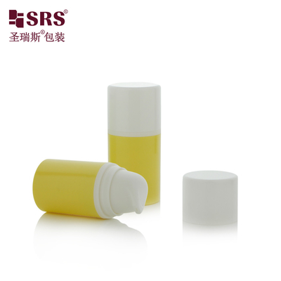 15 ml 30 ml Luxury White Glossy PP PCR Eco-friendly Lotion Pump Bottle Airless Bottle 50 ml
