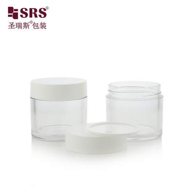 15g 30g 50g 70g 80g 100g Forma rotonda Colore personalizzato Crema per il viso Barattoli PET Barattoli con coperchio di plastica