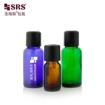 Essenza per la cura dei capelli Liquido Bottiglie vuote con tappo a prova di bambino Bottiglia di olio essenziale in vetro