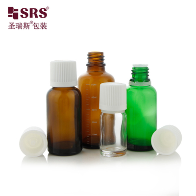 5ml 10ml 15ml 30ml 50ml 100ml 18/415 Bottiglia a sfera di olio essenziale in vetro a prova di bambino