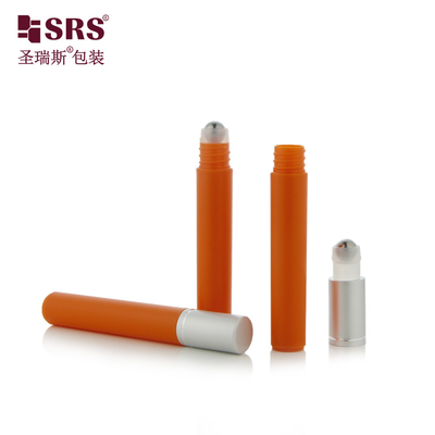 8ml Forma rotonda PP Iniezione Colore vuoto Imballaggio cosmetico Siero capelli Bottiglia di massaggio a rulli