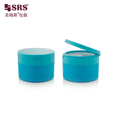 120g 150g vuoto PP PCR riciclata per iniezione colore personalizzato Flip Cap corpo burro barattoli vuoti